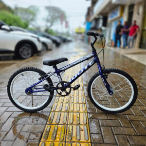 Bicicleta Juvenil Aro 20 - Modelo Route Big Wheel Azul/Branca